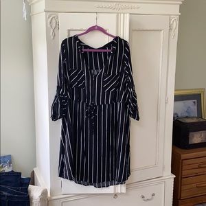 Black and White Stripe Dress